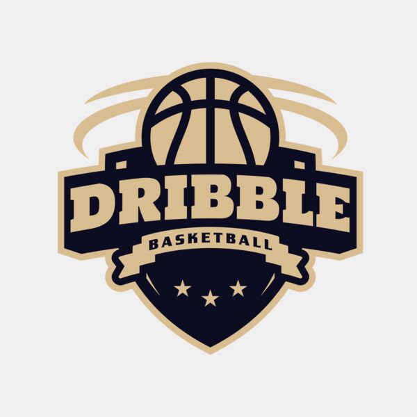 Dribble basketball logo 02 サムネイル