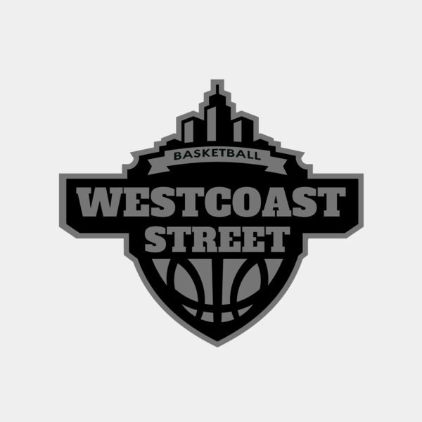 Westcoast Street Basketball League logo template サムネイル