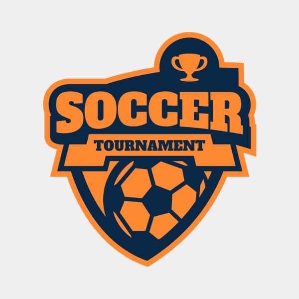 Soccer Tournament league logo template サムネイル