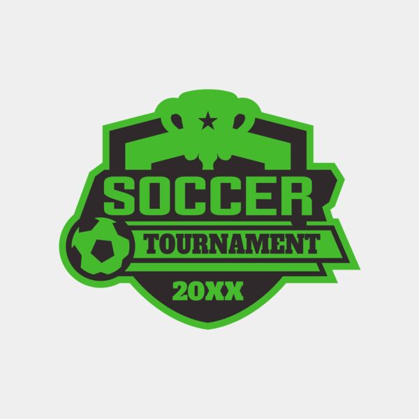 Soccer Tournament logo template 02 サムネイル