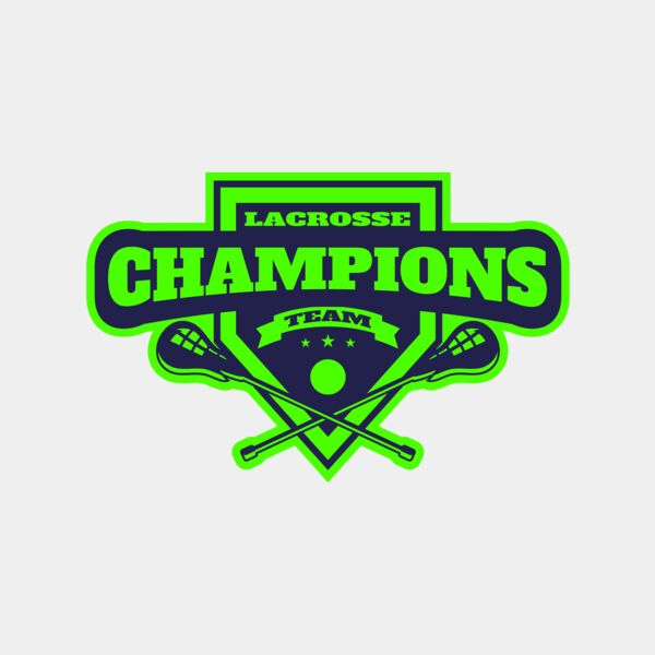 Champions Lacrosse Team Logo Template	 サムネイル