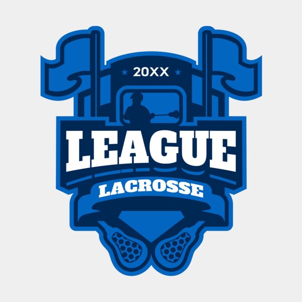 League Lacrosse Logo Template サムネイル