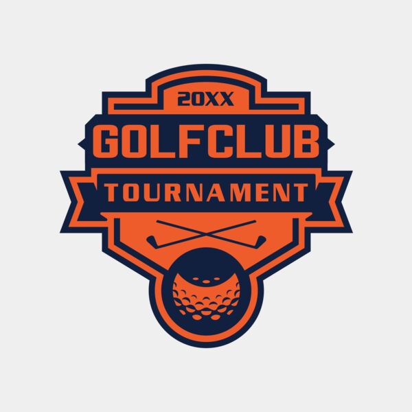 Golf club Tournament logo template 02 サムネイル