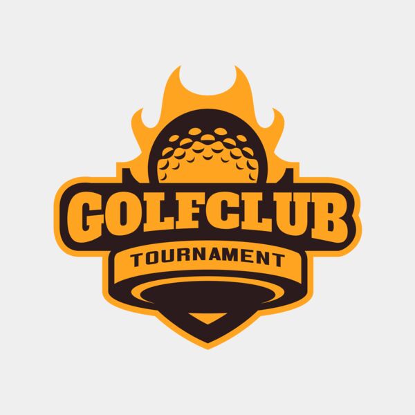 Golf Club Tournament logo template 04 サムネイル
