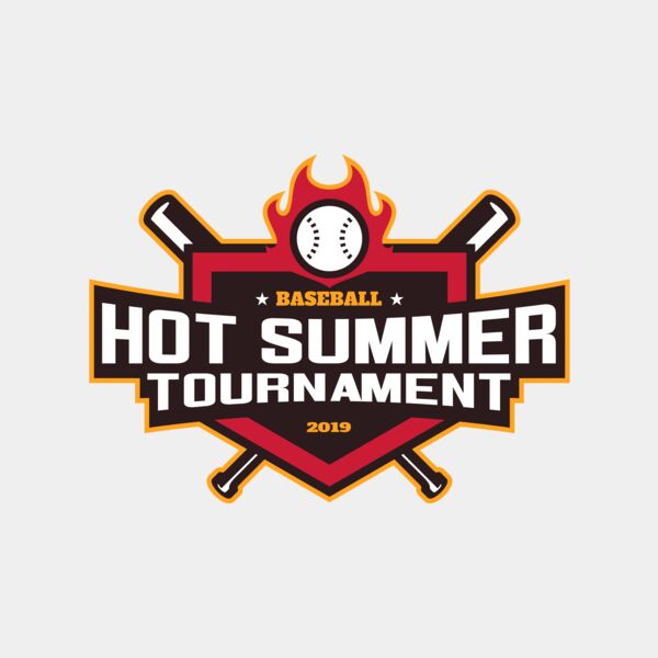 Hot Summer Tournament Baseball logo 01 サムネイル