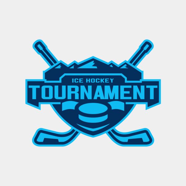Tournament Ice Hockey logo template サムネイル