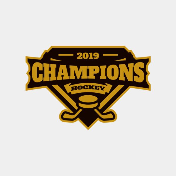 Champions Hockey logo template サムネイル