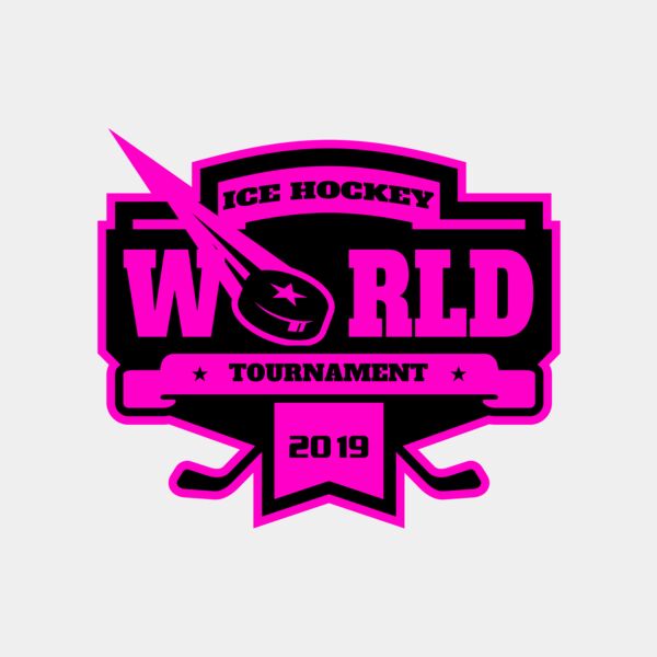World Ice Hockey Tournament logo template サムネイル