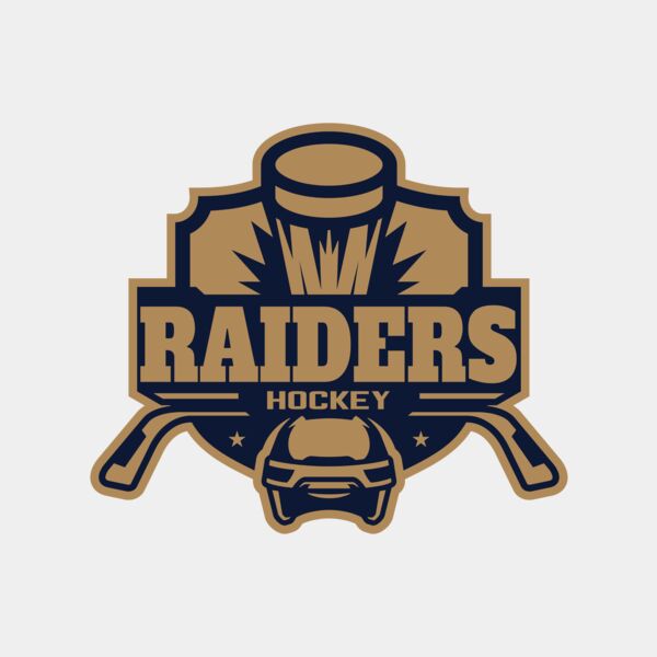 Raiders Hockey logo template サムネイル