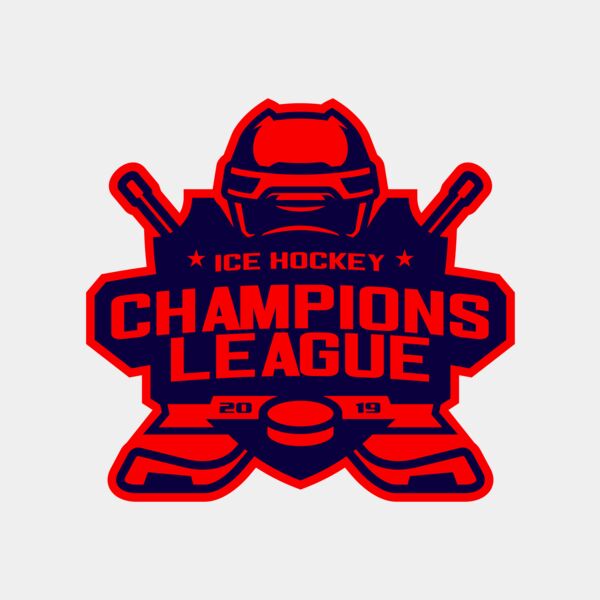Champions League Ice Hockey logo template サムネイル
