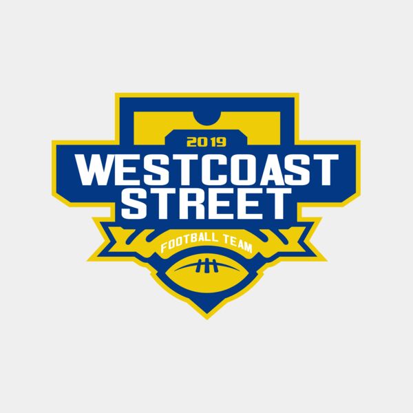 West Coast Street Football League logo template サムネイル