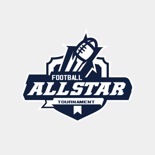 Allstar Tournament Football logo template サムネイル