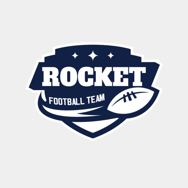 Rocket Football Team logo template サムネイル