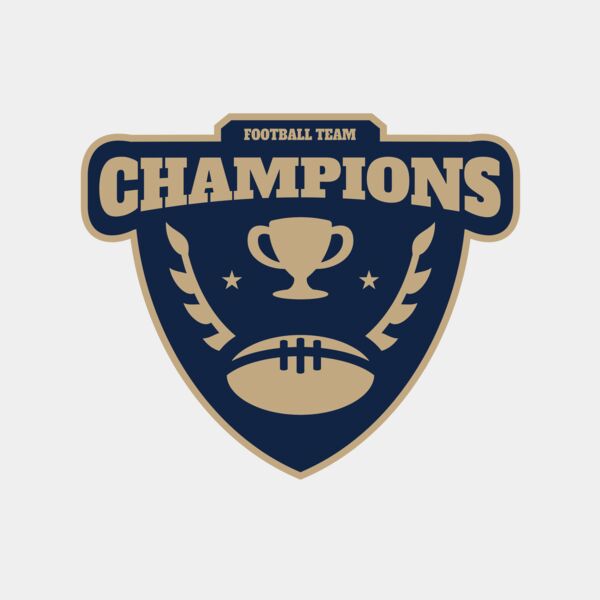 Champions Football Team logo template サムネイル