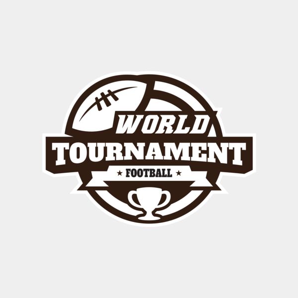 World Tournament Football logo template サムネイル